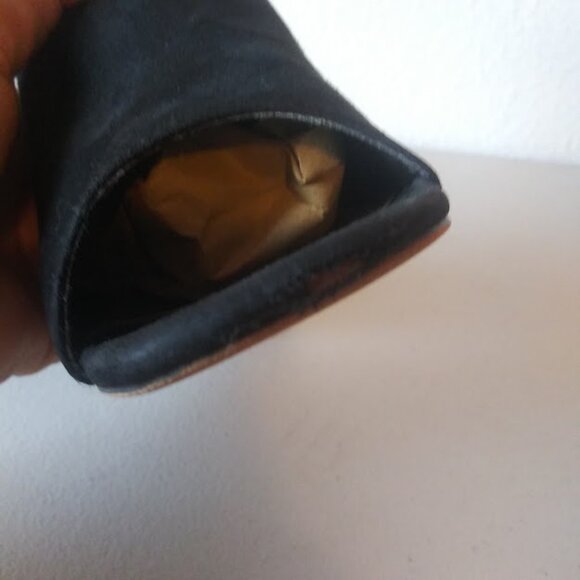 Shoe Dazzle Lucinda women's size 9.5 Black faux suede, open toe high heel shoes - Picture 12 of 16